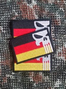 German Punisher Flagge Teampatch Airsoft