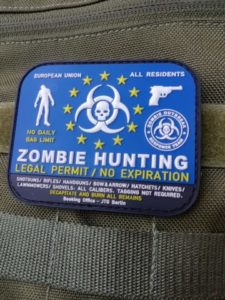 Zombie Hunting PVC Patch