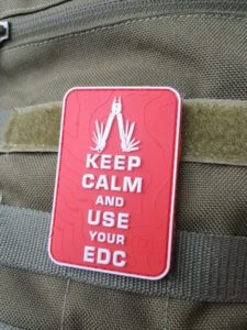 EDC PATCH - Keep Calm and use your EDC