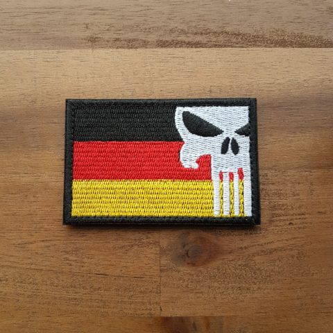 Deutsche Empire Flagge weiss #11 Patch Klett Abzeichen Airsoft Paintball Softair 