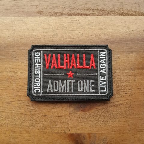 Walhalla Ticket Patch gestickt schwarz