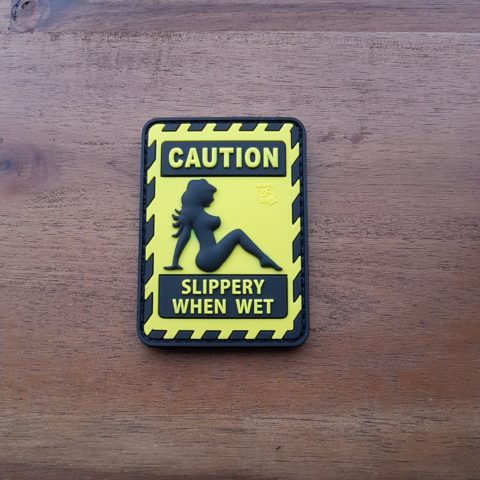 Airsoft Patch - SLIPPERY WHEN WET